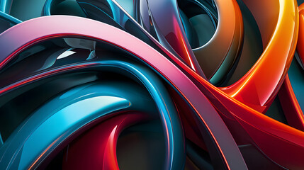 futuristic spiral line structure background