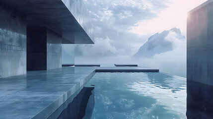 Obraz premium Minimalist realistic setup