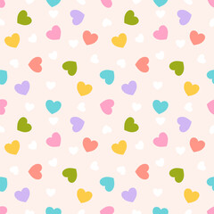 seamless pattern with hearts