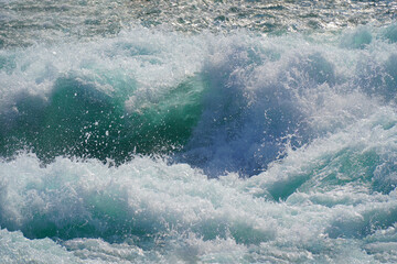Naklejka premium Raging rapids.