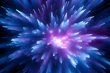 Obraz premium Vibrant Violet-Blue Burst