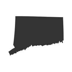 Connecticut Icon Silhouette Illustration. Map Vector Graphic Pictogram Symbol Clip Art. Doodle Sketch Black Sign.