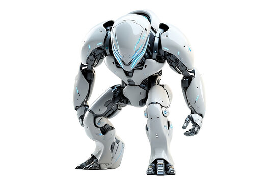 Cutting-edge Futuristic Robot On PNG Background