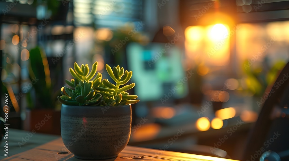 Poster a space where creativity flows still life shot of a modern office space : generative ai