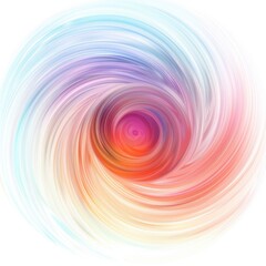 Obraz premium Soft Tones Abstract Radial Gradient Digital Painting on White Background
