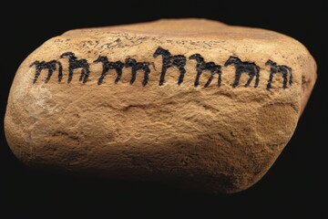 ancient engraved stone artifact