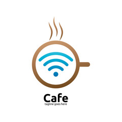 Coffee shop logo design template