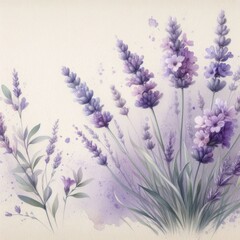 Naklejka premium lavender flowers background