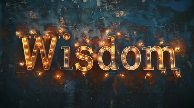 Accent Lighting Knowledge and intelligence concept art poster.