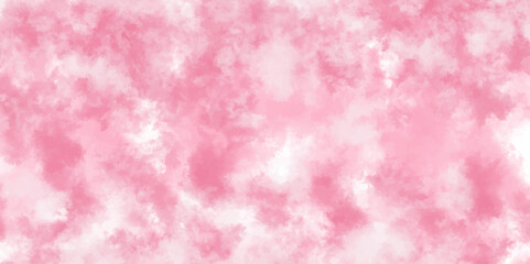 Hand painter colors watercolor stain texture abstract color pink texture background on white surface. Grunge and textured banner with free copy space. Modern Red Pink Watercolor.