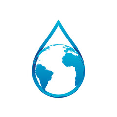 Hydro World logo design template
