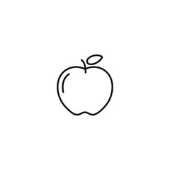 Apple fruit icon vector. EPS 10 editable vector