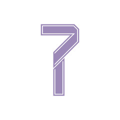 Monogram 7. Number 7. Number 7 design logo. Monogram letter mark 7 logo design. Monogram design vector logo. Monogram number 7 logo design. Simple number 7 monogram. Monogram 7 design logo. 