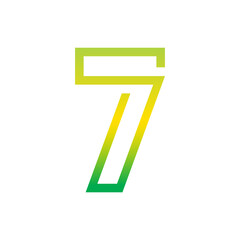 Monogram 7. Number 7. Number 7 design logo. Monogram letter mark 7 logo design. Monogram design vector logo. Monogram number 7 logo design. Simple number 7 monogram. Monogram 7 design logo. 