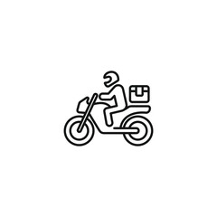 Motorcycle icon vector. EPS 10 editable vector