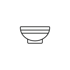 Bowl icon vector. EPS 10 editable vector