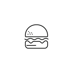 Burger icon vector. EPS 10 editable vector