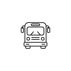 Bus icon vector. EPS 10 editable vector