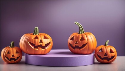 ハロウィン　10月　秋　かぼちゃ　ジャックオランタン　背景　フレーム　コピースペース