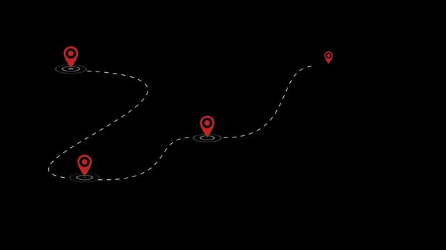 Multiple waypoint route animations