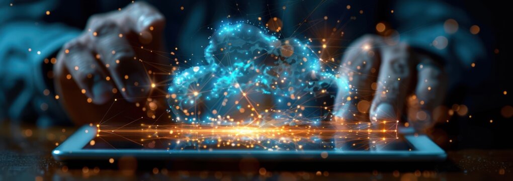 Digital Cloud Network on a Tablet