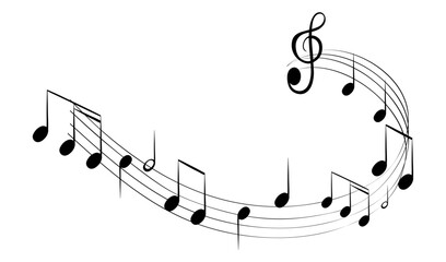 music note swirl