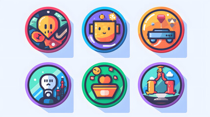 Badge Games Illustration