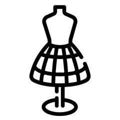 mannequin Line Icon