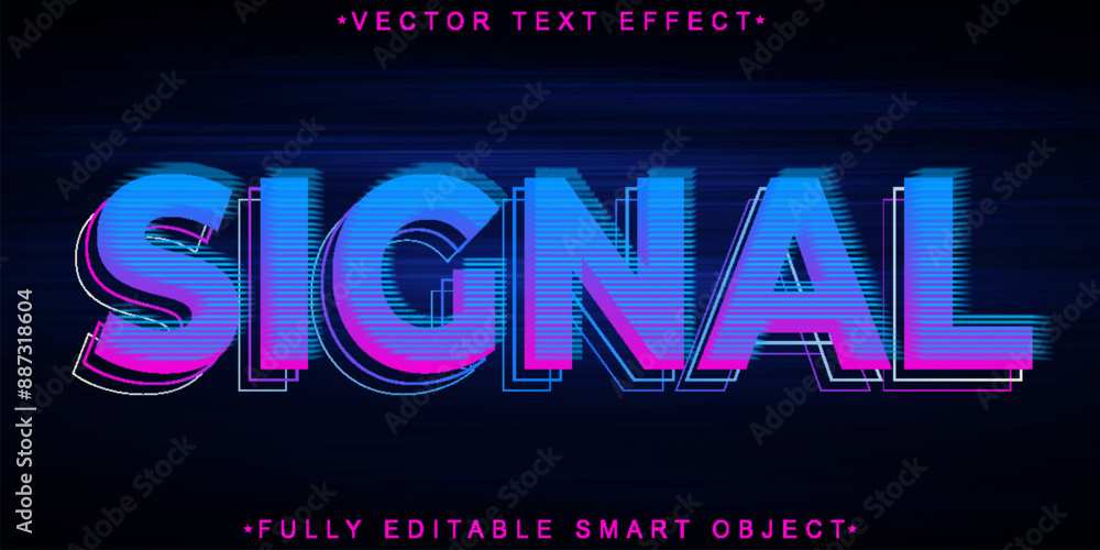 Poster Vector Fully Editable Smart Object Text Effect