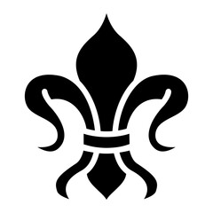 fleu de lis Solid icon © Sentya