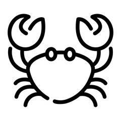 crab Line Icon