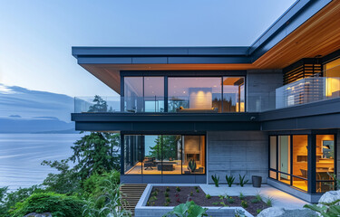  Luxury Waterfront Modern Home