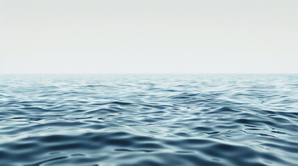 A photorealistic image of water with a rippling surface, white background