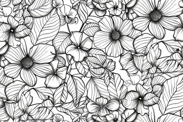 Printable French and Italian Style Garden Coloring Pages: Ideal for Relaxation, Stress Relief, and Mental Health.