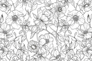 Printable French and Italian Style Garden Coloring Pages: Ideal for Relaxation, Stress Relief, and Mental Health.