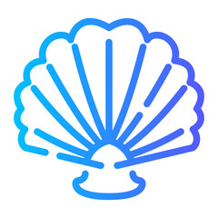 shell Line Gradient Icon