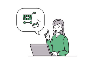 通販　ネットスーパー　女性