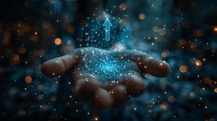 Businessman managing cost reduction and quality improvement for efficient project management and business growth strategy