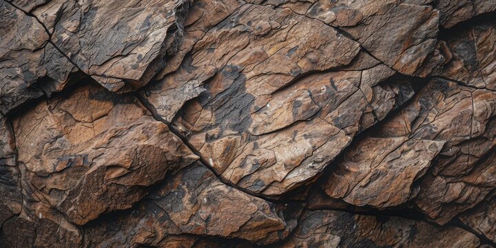 Abstract Textured Wallpaper: AI-Generated 4K Design with Wooden and Cliff Rock Surface Textures, Brown Earth-Toned Granite Background, Suitable for Climbing, Outdoor Adventures, Nature Exploration, an