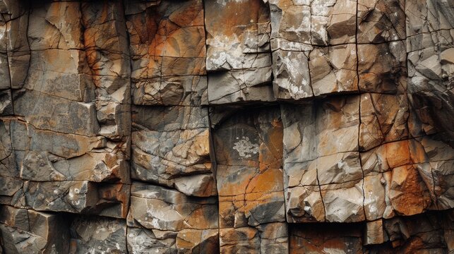 Abstract Textured Wallpaper: AI-Generated 4K Design with Wooden and Cliff Rock Surface Textures, Brown Earth-Toned Granite Background, Suitable for Climbing, Outdoor Adventures, Nature Exploration, an
