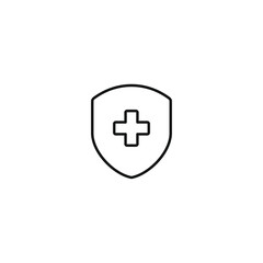 Obraz premium Health insurance icon vector. EPS 10 editable vector