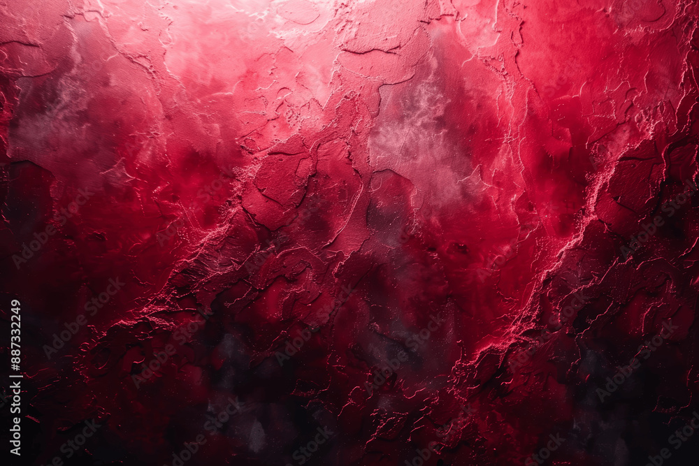 Poster red black gradient background with grainy texture and soft bokeh effect