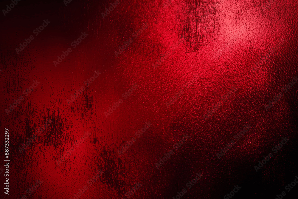 Poster dark red black gradient background with soft bokeh grainy texture minimalist style