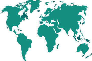 Obraz premium World Map Vector Art. Generative AI