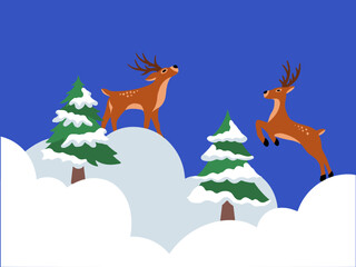 Christmas Day Snow Decoration Background
