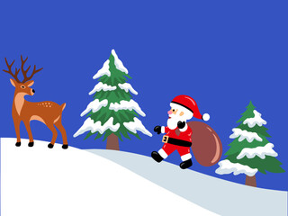 Christmas Day Winter Background Illustration