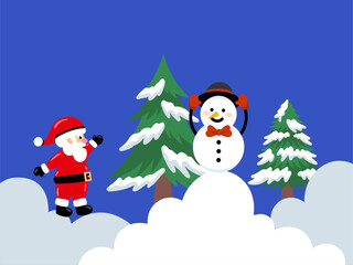 Christmas Day Winter Background Illustration