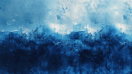 Obraz premium Abstract Dark Blue Watercolor Background with Grunge Texture High Contrast High Resolution