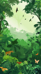 World Habitat Conservation Day. bright green nature. pure nature