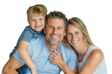 portrait of happy family